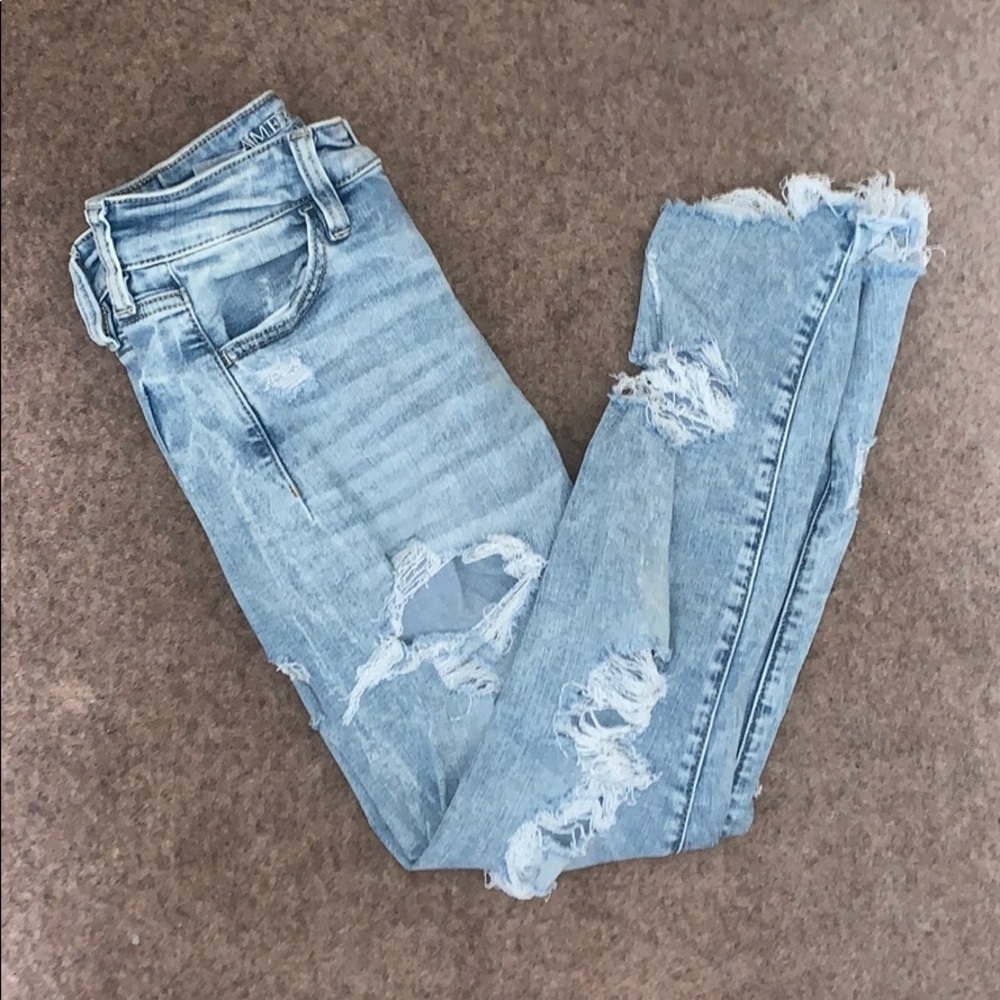 Light blue jeggings